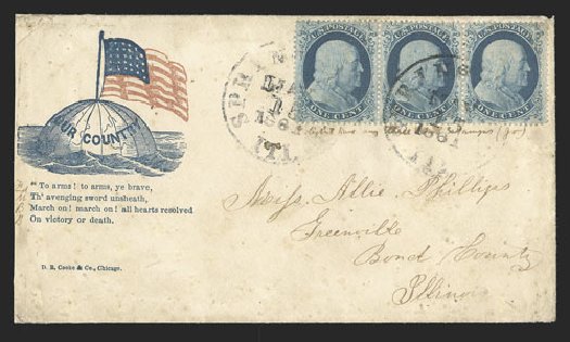 Value of US Stamps Scott 18: 1c 1861 Franklin. Spink Shreves Galleries, Nov 2012, Sale 141, Lot 34