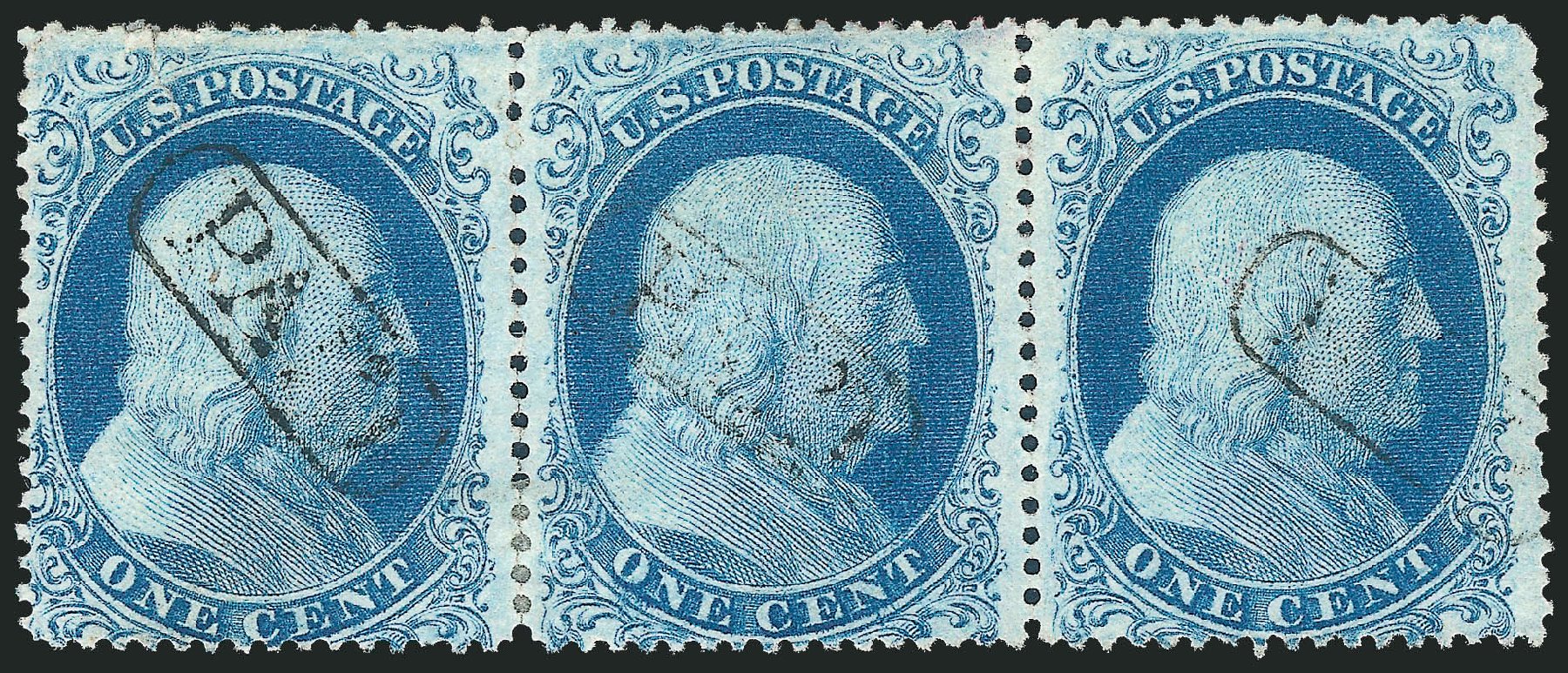 Values of US Stamp Scott Cat. #18: 1c 1861 Franklin. Robert Siegel Auction Galleries, Mar 2011, Sale 1006, Lot 1555