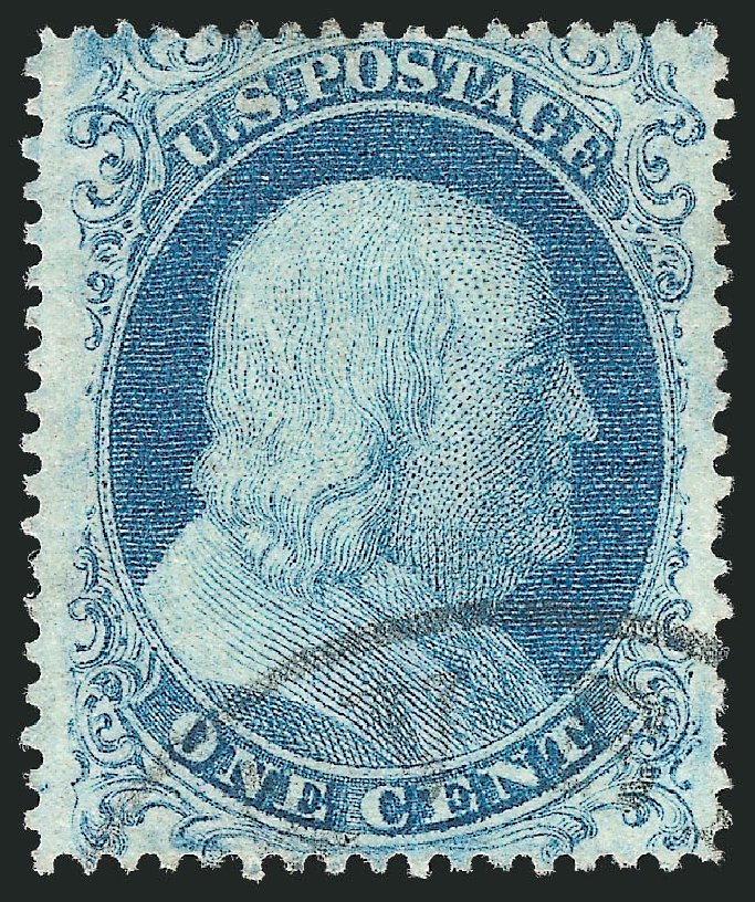 Values of US Stamps Scott Cat. # 18 - 1c 1861 Franklin. Robert Siegel Auction Galleries, Mar 2011, Sale 1006, Lot 1552