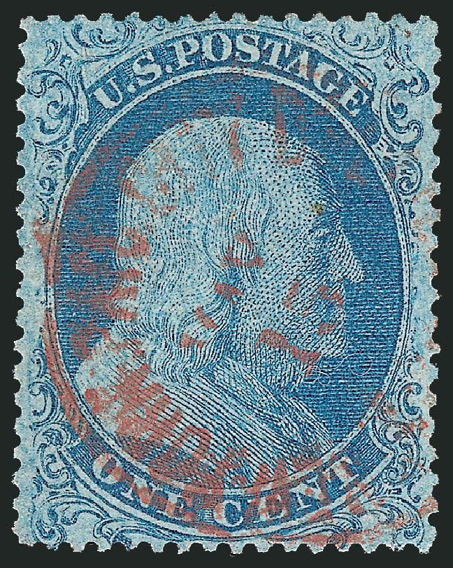 Cost of US Stamp Scott Catalogue 18 - 1c 1861 Franklin. Robert Siegel Auction Galleries, Oct 2011, Sale 1014, Lot 1082