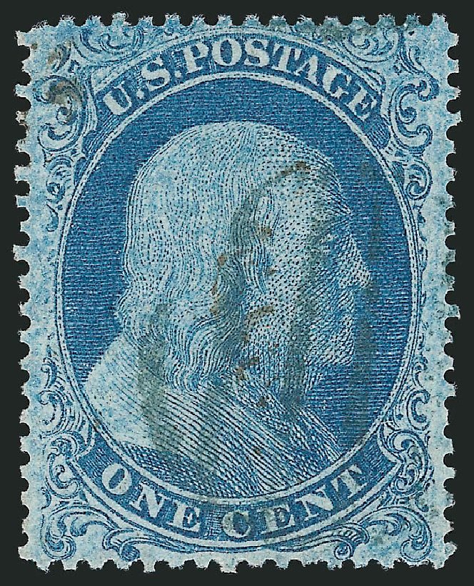 Values of US Stamp Scott 18 - 1861 1c Franklin. Robert Siegel Auction Galleries, Mar 2012, Sale 1019, Lot 362