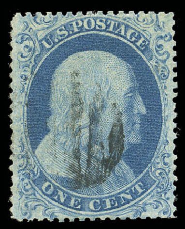 US Stamps Price Scott Cat. #18 - 1c 1861 Franklin. Matthew Bennett International, Sep 2010, Sale 331, Lot 353