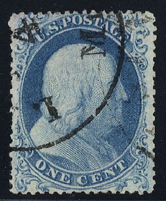 Cost of US Stamp Scott Catalog # 18: 1861 1c Franklin. Cherrystone Auctions, May 2008, Sale 200805, Lot 63