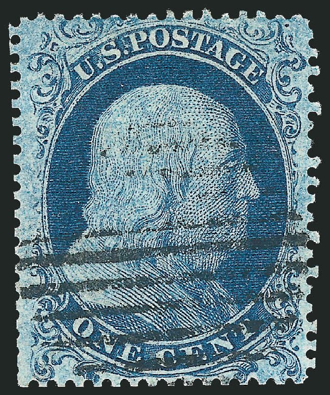 Value of US Stamp Scott Catalog #18 - 1c 1861 Franklin. Robert Siegel Auction Galleries, Mar 2012, Sale 1019, Lot 363