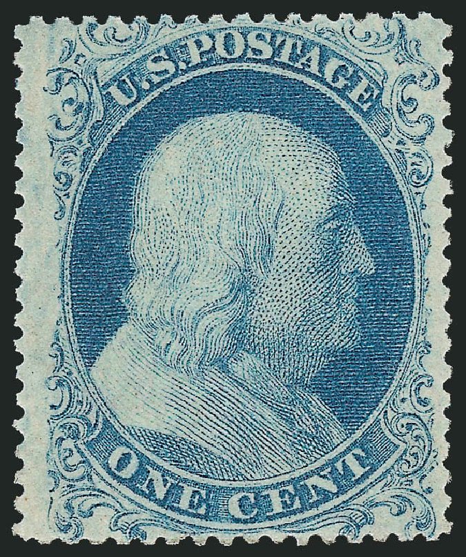 Prices of US Stamp Scott Catalogue #18 - 1861 1c Franklin. Robert Siegel Auction Galleries, Feb 2010, Sale 983, Lot 13