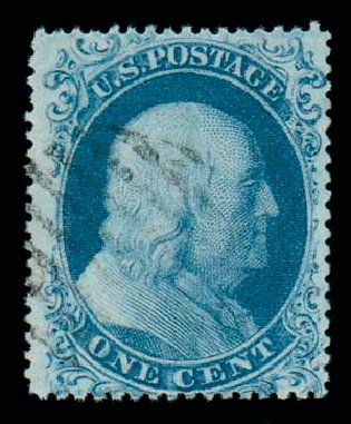 Price of US Stamp Scott Catalogue # 18 - 1861 1c Franklin. Matthew Bennett International, Dec 2007, Sale 323, Lot 106