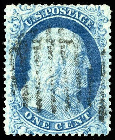 Costs of US Stamps Scott Catalog # 18 - 1c 1861 Franklin. Matthew Bennett International, Apr 2008, Sale 326, Lot 46