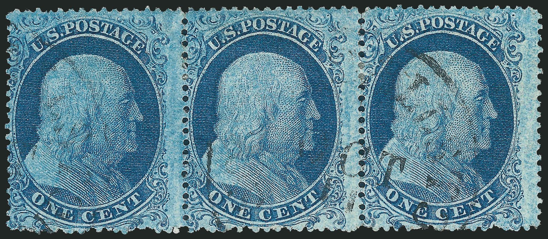 Value of US Stamps Scott Catalogue #18 - 1861 1c Franklin. Robert Siegel Auction Galleries, Nov 2013, Sale 1061, Lot 3416