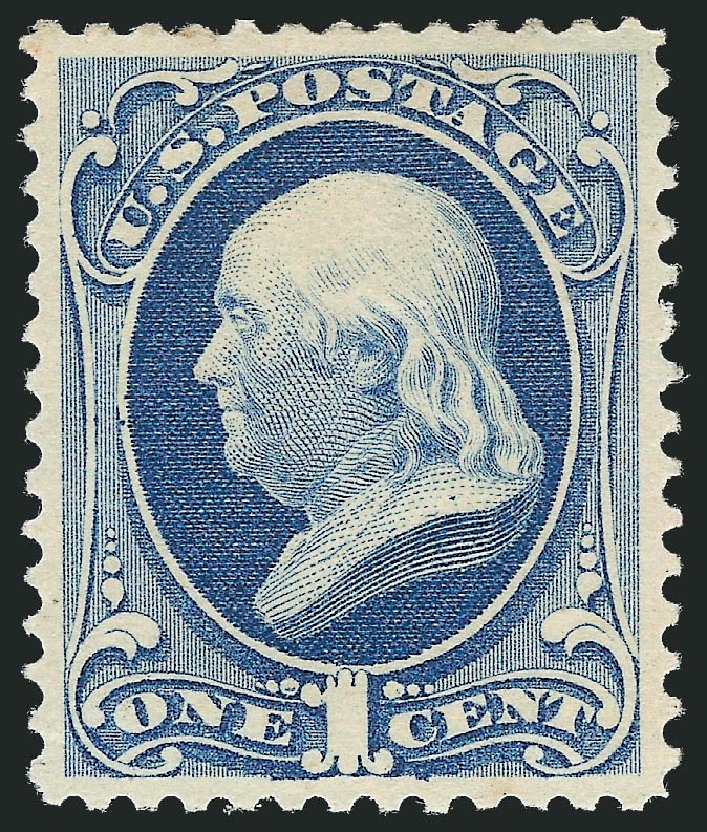 Prices of US Stamp Scott Cat. #182 - 1c 1879 Franklin. Robert Siegel Auction Galleries, Dec 2011, Sale 1017, Lot 580