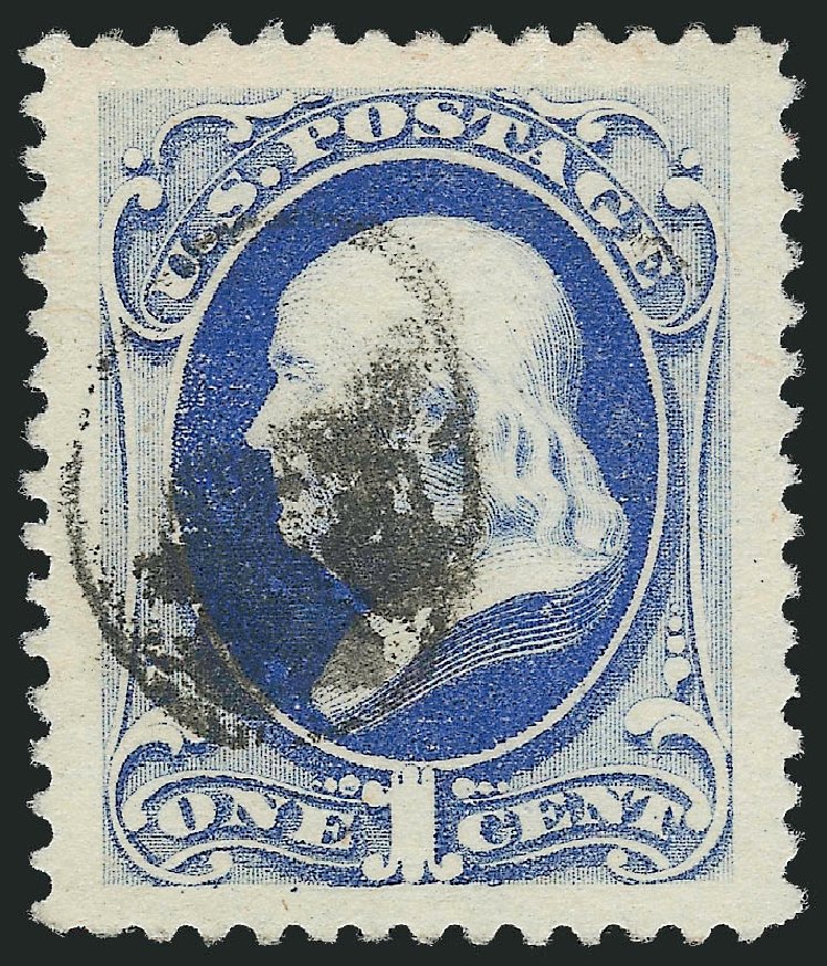 US Stamps Price Scott #182 - 1c 1879 Franklin. Robert Siegel Auction Galleries, Oct 2012, Sale 1032, Lot 3280