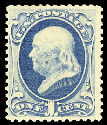 Costs of US Stamp Scott # 182 - 1879 1c Franklin. Cherrystone Auctions, Apr 2010, Sale 201004, Lot 181