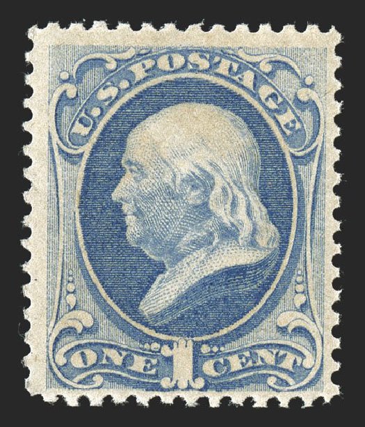 US Stamp Price Scott Catalog 182: 1c 1879 Franklin. Spink Shreves Galleries, Nov 2012, Sale 141, Lot 91