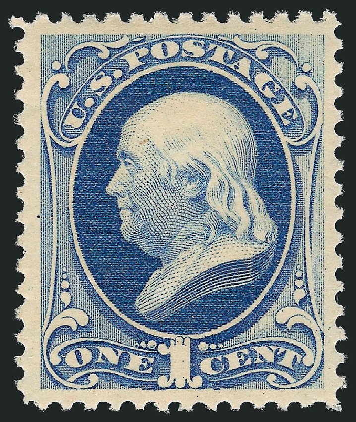 Values of US Stamp Scott Cat. 182: 1879 1c Franklin. Robert Siegel Auction Galleries, Mar 2011, Sale 1007, Lot 2354