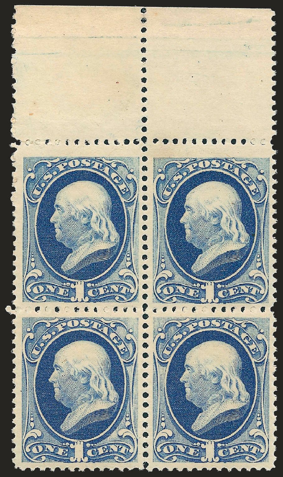 Value of US Stamps Scott 182: 1879 1c Franklin. Robert Siegel Auction Galleries, Sep 2009, Sale 976, Lot 1604