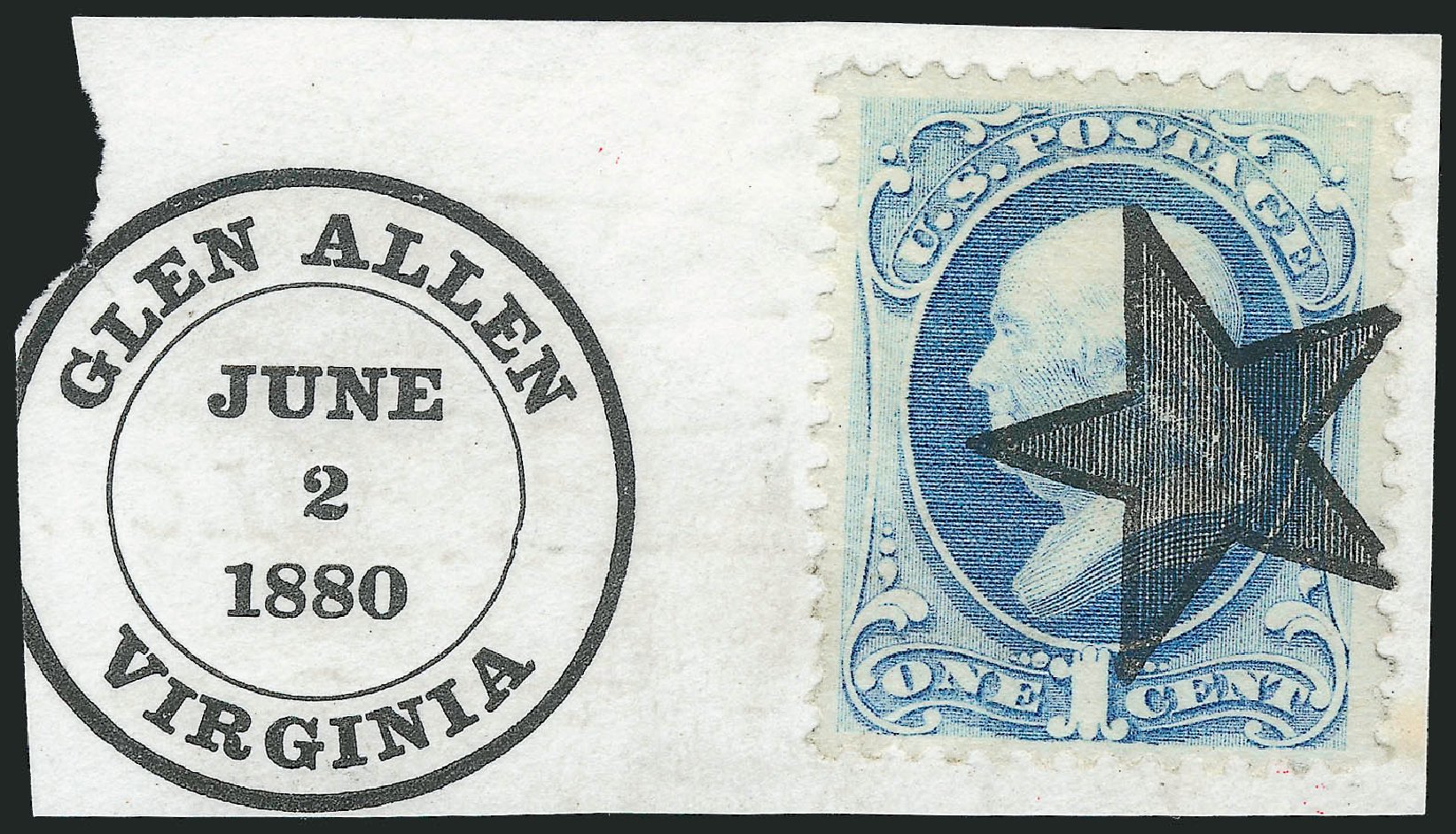 US Stamp Prices Scott Cat. # 182 - 1879 1c Franklin. Robert Siegel Auction Galleries, Oct 2012, Sale 1032, Lot 3282