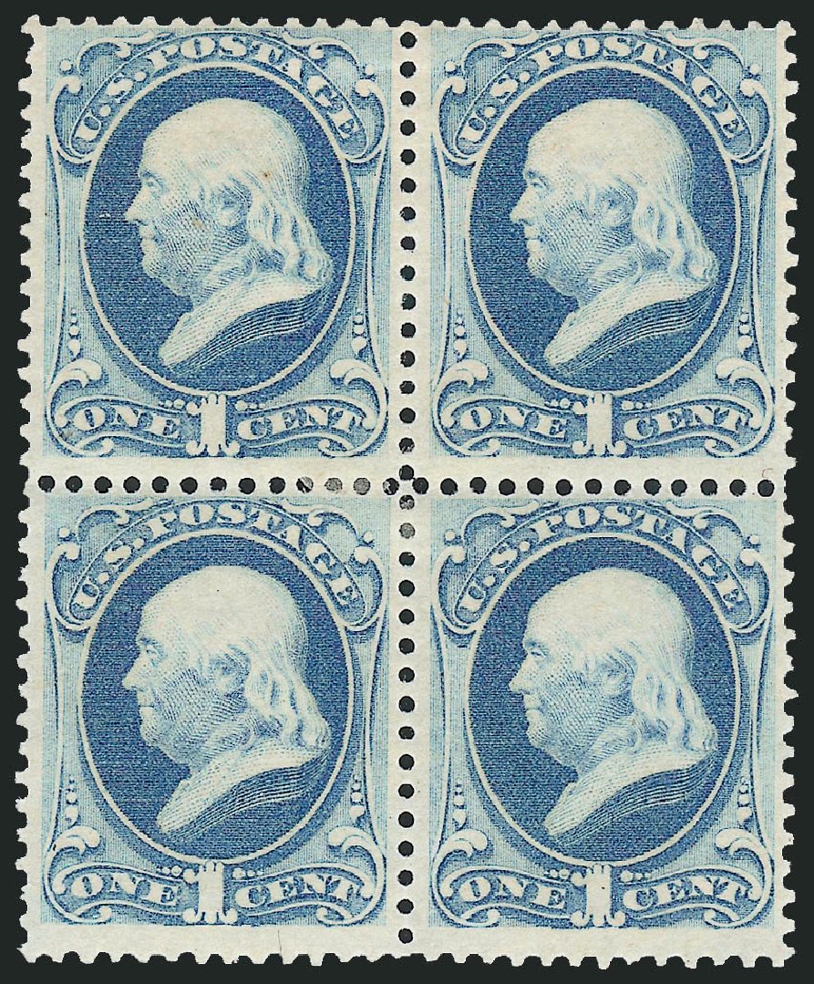 US Stamps Prices Scott # 182 - 1879 1c Franklin. Robert Siegel Auction Galleries, Dec 2009, Sale 982, Lot 5482