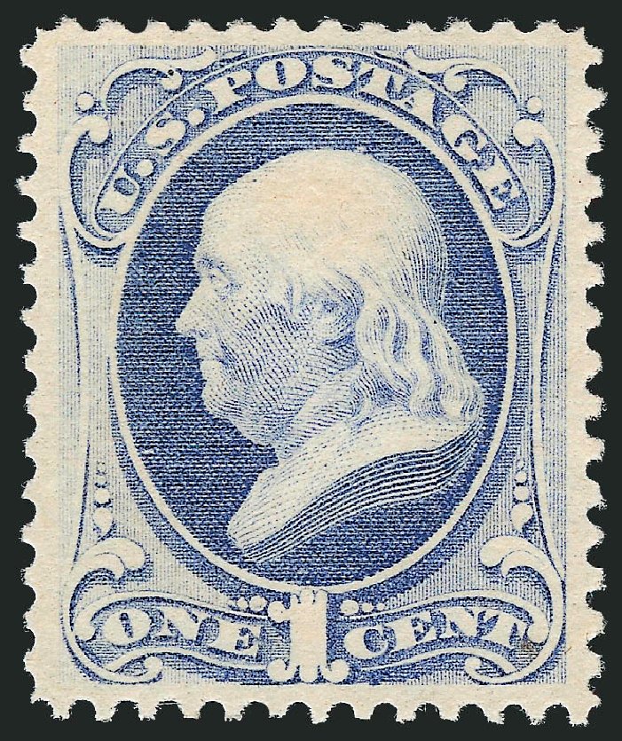 Costs of US Stamp Scott Cat. 182 - 1879 1c Franklin. Robert Siegel Auction Galleries, Sep 2009, Sale 976, Lot 1603