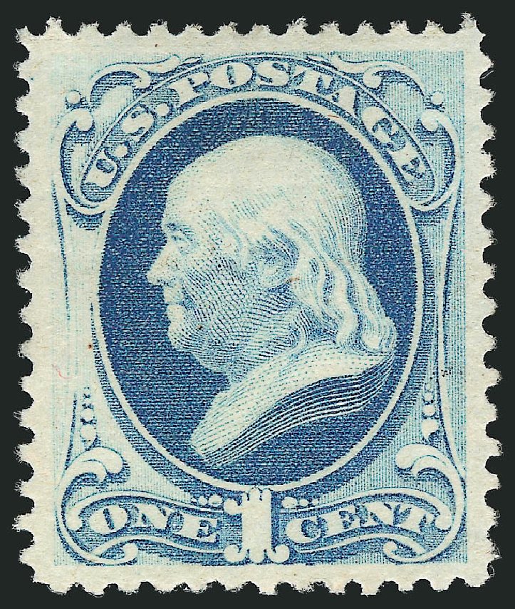 Cost of US Stamps Scott Catalog 182: 1879 1c Franklin. Robert Siegel Auction Galleries, Apr 2015, Sale 1096, Lot 326