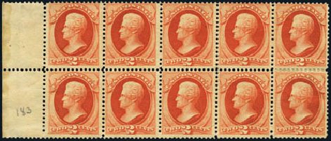 Values of US Stamps Scott Catalog #183 - 2c 1879 Jackson. Harmer-Schau Auction Galleries, Aug 2012, Sale 94, Lot 1267