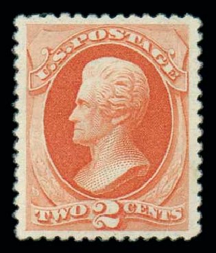 US Stamp Prices Scott #183 - 2c 1879 Jackson. Matthew Bennett International, Dec 2007, Sale 325, Lot 1658