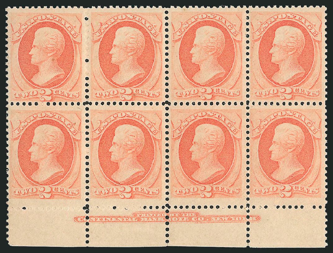 US Stamps Price Scott Catalogue 183: 2c 1879 Jackson. Robert Siegel Auction Galleries, Oct 2010, Sale 997, Lot 5599