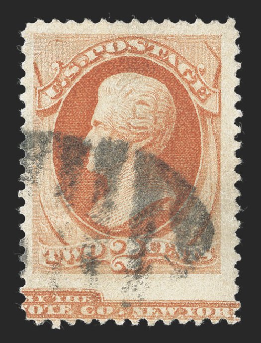 US Stamps Value Scott Cat. 183 - 1879 2c Jackson. Spink Shreves Galleries, Jul 2012, Sale 140, Lot 159