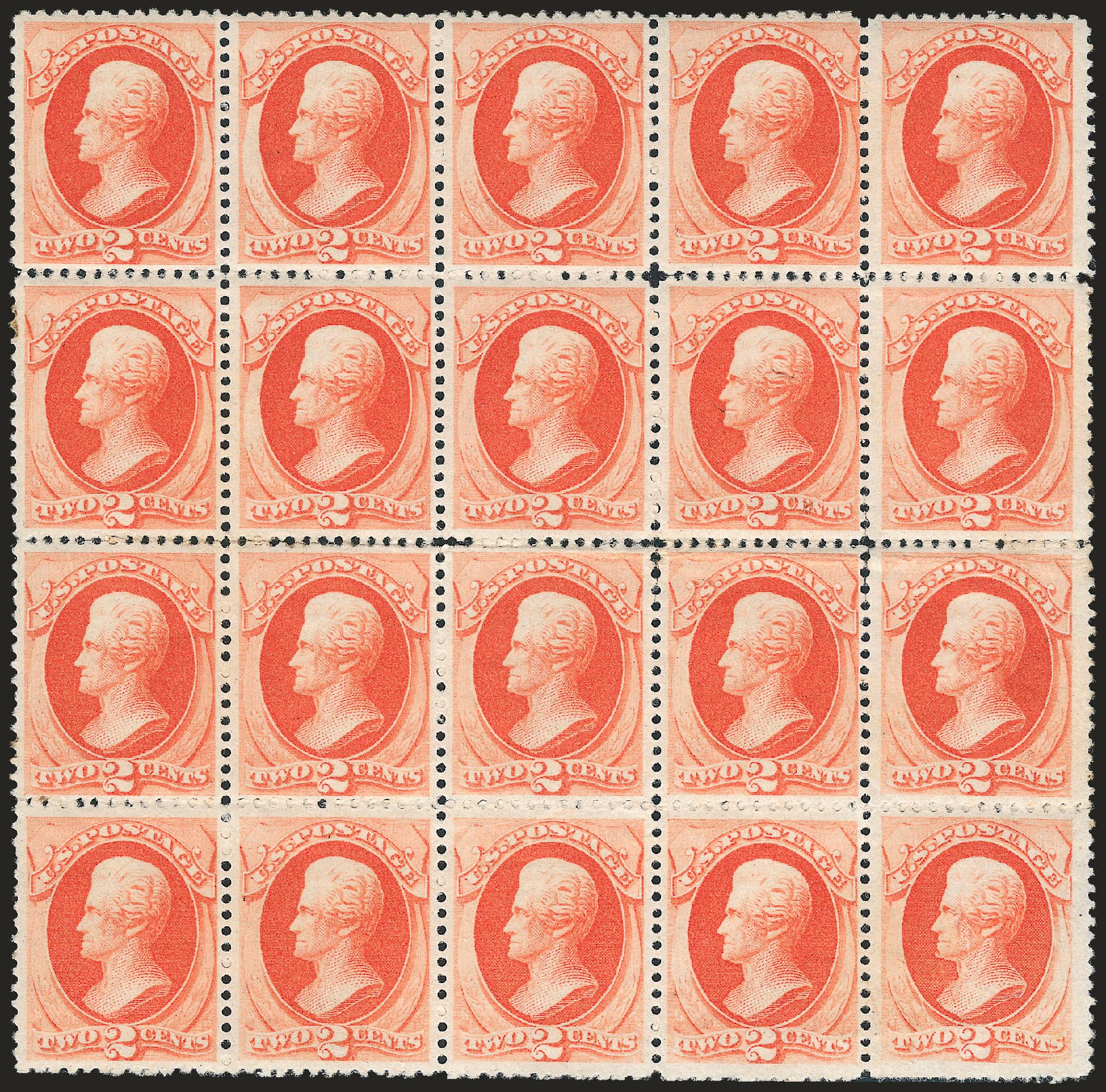 US Stamp Price Scott Catalogue #183: 2c 1879 Jackson. Robert Siegel Auction Galleries, Dec 2009, Sale 982, Lot 5484