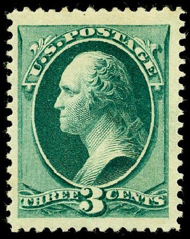 US Stamp Price Scott 184: 3c 1879 Washington. Matthew Bennett International, May 2008, Sale 327, Lot 187