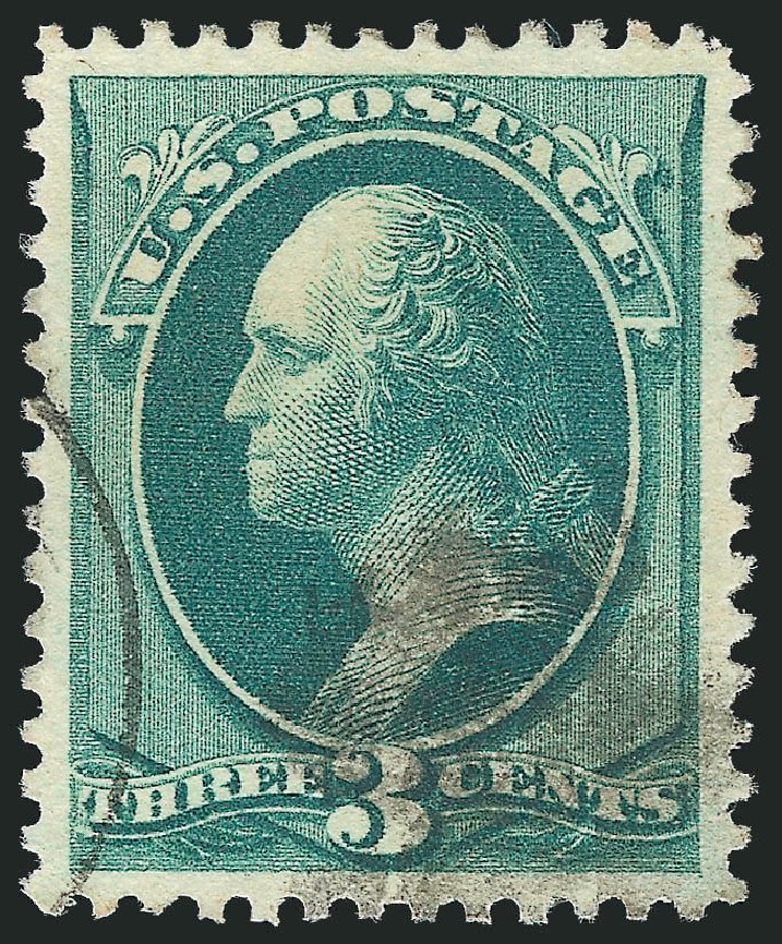 US Stamps Prices Scott Catalogue #184: 3c 1879 Washington. Robert Siegel Auction Galleries, Dec 2012, Sale 1037, Lot 1747