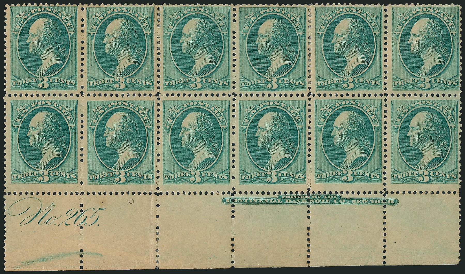 US Stamps Price Scott Catalogue 184 - 3c 1879 Washington. Robert Siegel Auction Galleries, Dec 2008, Sale 967, Lot 4297
