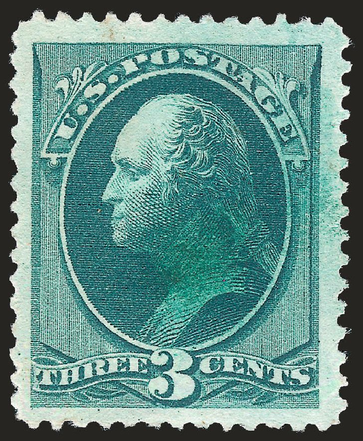 US Stamp Value Scott Cat. 184 - 3c 1879 Washington. Robert Siegel Auction Galleries, Apr 2010, Sale 984, Lot 497