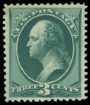 US Stamp Value Scott Catalog #184: 3c 1879 Washington. Daniel Kelleher Auctions, Oct 2012, Sale 632, Lot 1079
