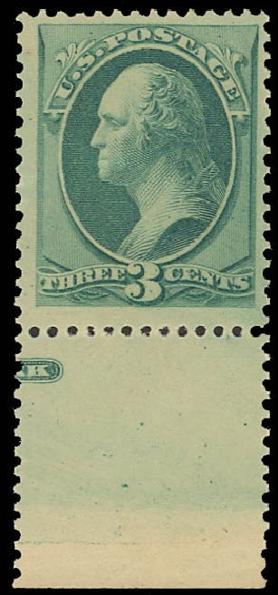 US Stamp Prices Scott Catalogue 184: 3c 1879 Washington. Daniel Kelleher Auctions, Jun 2012, Sale 630, Lot 1410