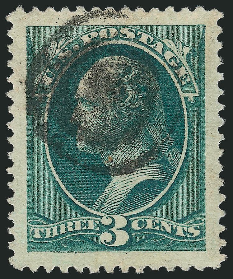 Costs of US Stamp Scott Catalogue 184 - 1879 3c Washington. Robert Siegel Auction Galleries, Oct 2012, Sale 1032, Lot 3284