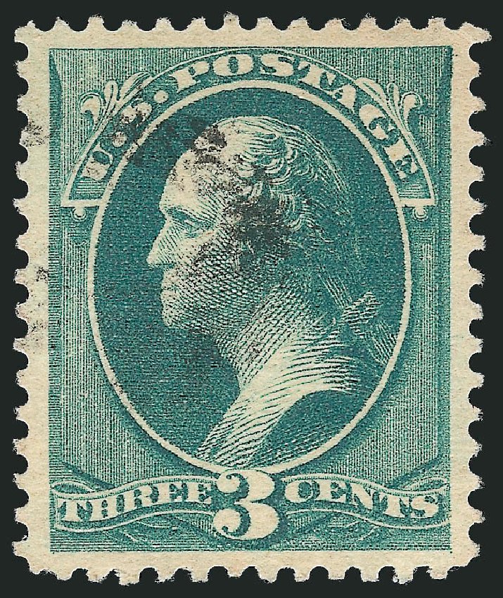 Cost of US Stamp Scott Catalogue 184 - 1879 3c Washington. Robert Siegel Auction Galleries, Dec 2009, Sale 982, Lot 5485