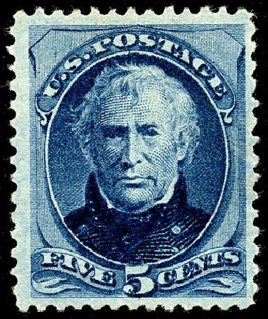Values of US Stamps Scott Catalogue 185: 5c 1879 Taylor. Matthew Bennett International, May 2008, Sale 327, Lot 188