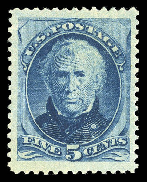 US Stamps Value Scott # 185 - 5c 1879 Taylor. Matthew Bennett International, Sep 2012, Sale 345, Lot 219