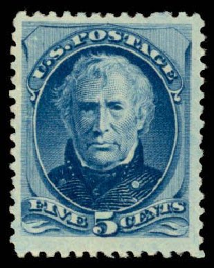 Cost of US Stamp Scott Catalogue 185 - 5c 1879 Taylor. Daniel Kelleher Auctions, Apr 2013, Sale 636, Lot 169