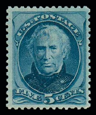 Value of US Stamp Scott #185 - 1879 5c Taylor. Matthew Bennett International, Jun 2007, Sale 319, Lot 1203