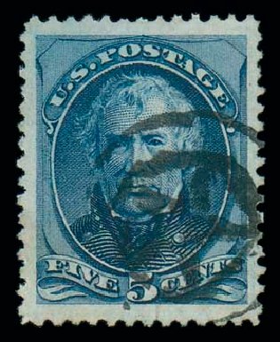 US Stamp Values Scott Catalog 185: 5c 1879 Taylor. Matthew Bennett International, Dec 2007, Sale 323, Lot 433