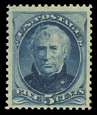 Values of US Stamp Scott Catalog #185: 1879 5c Taylor. Matthew Bennett International, Sep 2010, Sale 333, Lot 3583