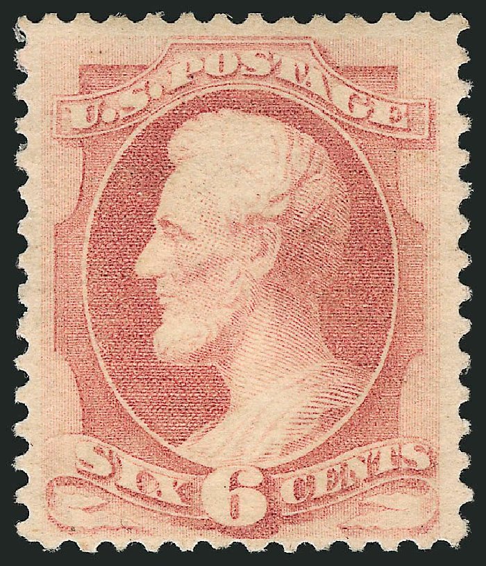 US Stamps Prices Scott Catalogue # 186: 1879 6c Lincoln. Robert Siegel Auction Galleries, Apr 2014, Sale 1068, Lot 157
