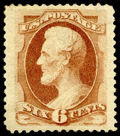 US Stamps Price Scott Catalog 186 - 6c 1879 Lincoln. Matthew Bennett International, May 2008, Sale 327, Lot 189