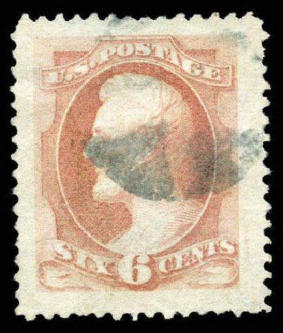 US Stamp Price Scott #186 - 1879 6c Lincoln. Matthew Bennett International, Mar 2011, Sale 335, Lot 79