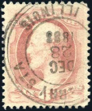 Values of US Stamp Scott 186: 1879 6c Lincoln. Harmer-Schau Auction Galleries, Mar 2011, Sale 89, Lot 199