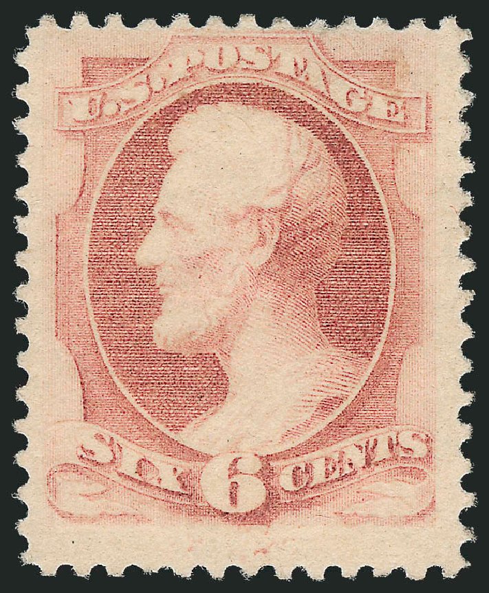 Costs of US Stamp Scott Catalogue #186: 1879 6c Lincoln. Robert Siegel Auction Galleries, Oct 2012, Sale 1033, Lot 4109
