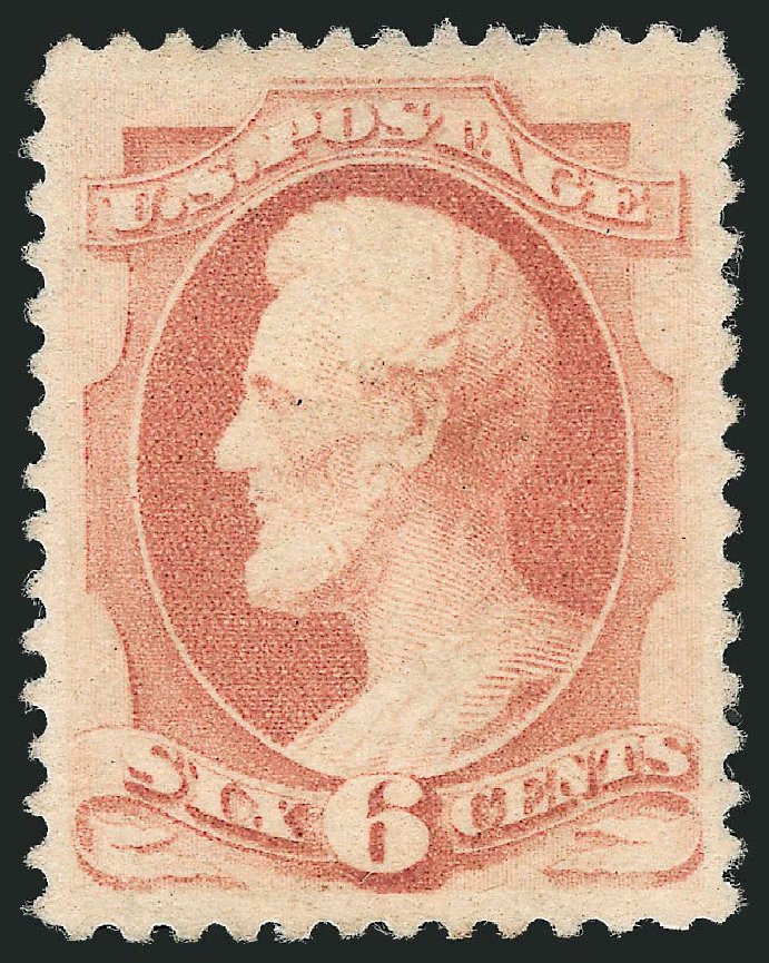 Values of US Stamp Scott Catalog # 186: 1879 6c Lincoln. Robert Siegel Auction Galleries, May 2013, Sale 1044, Lot 159