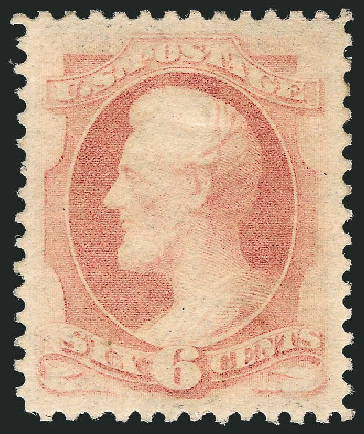 US Stamp Value Scott Catalog # 186: 1879 6c Lincoln. Robert Siegel Auction Galleries, Nov 2013, Sale 1057, Lot 769