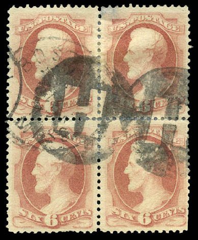 US Stamps Price Scott # 186: 1879 6c Lincoln. Matthew Bennett International, Mar 2011, Sale 335, Lot 80