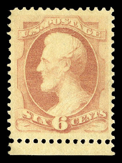 Costs of US Stamp Scott # 186: 6c 1879 Lincoln. Matthew Bennett International, Sep 2012, Sale 345, Lot 220